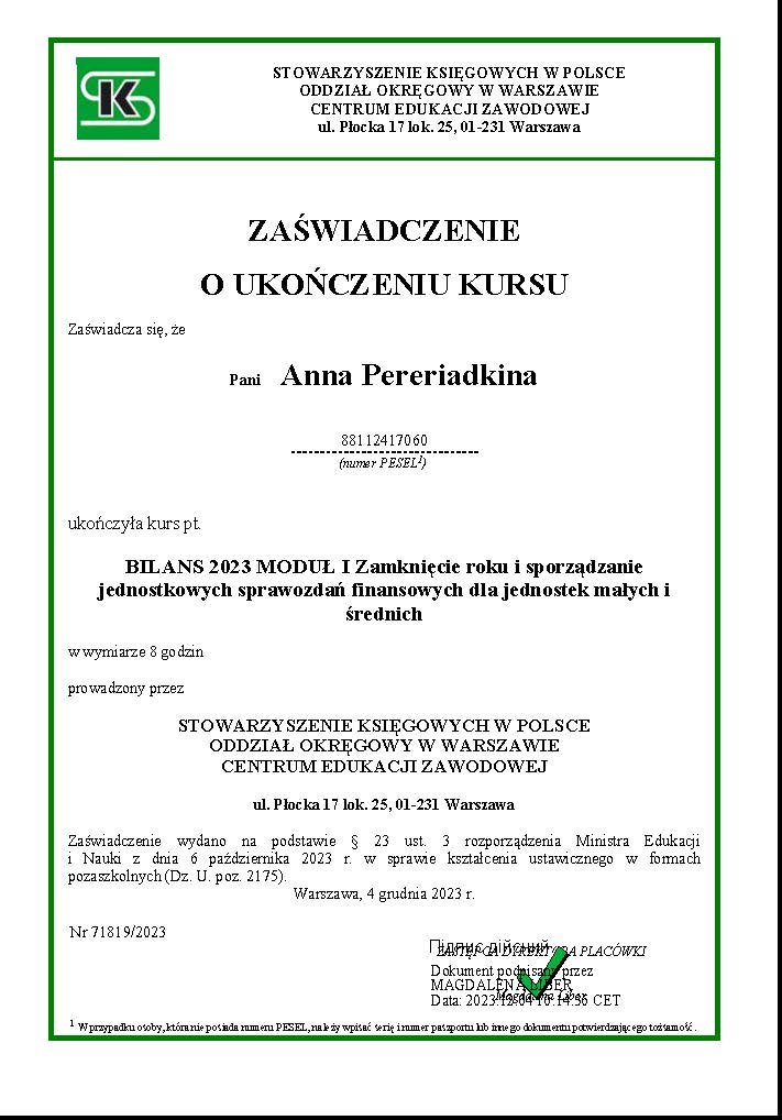 Księgowość Warszawa